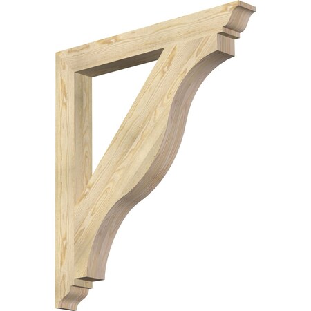 Ekena Millwork Funston Traditional Rough Sawn Bracket, Douglas Fir, 4"W x 36"D x 40"H BKT04X36X40FST01RDF